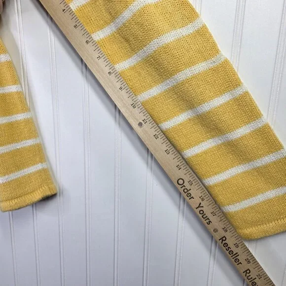 Vintage Sag Harbor Sweater Medium Yellow Lighthouse Coastal Nautical Preppy Y2K - Picture 7 of 10
